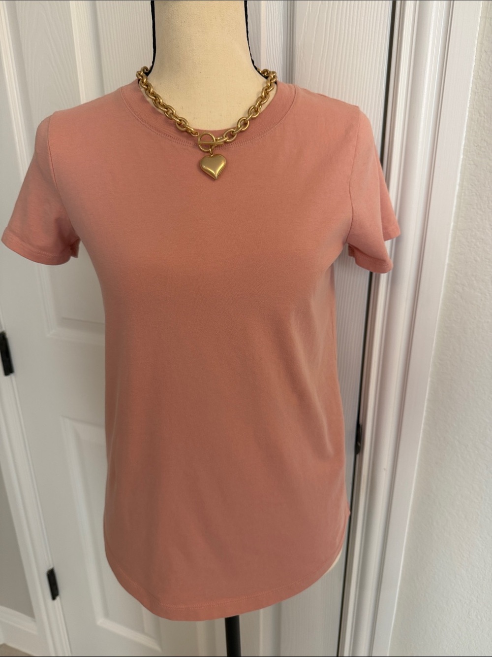 Madewell Short-Sleeve Tee in Dusty Rose Pink